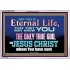 CHRIST JESUS THE ONLY WAY TO ETERNAL LIFE  Sanctuary Wall Acrylic Frame  GWAMAZEMENT10397  "32X24"