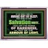 OUR SALVATION IS NEARER PUT ON THE ARMOUR OF LIGHT  Church Acrylic Frame  GWAMAZEMENT10404  "32X24"