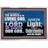 THE WORDS OF LIVING GOD GIVETH LIGHT  Unique Power Bible Acrylic Frame  GWAMAZEMENT10409  "32X24"