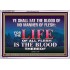 LIFE OF FLESH IS THE BLOOD EAT NO MANNER OF FLESH WITH BLOOD  Church Acrylic Frame  GWAMAZEMENT10422  "32X24"