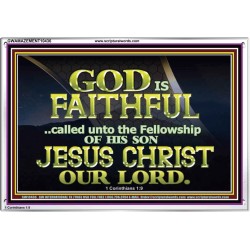 CALLED UNTO FELLOWSHIP WITH CHRIST JESUS  Scriptural Wall Art  GWAMAZEMENT10436  "32X24"