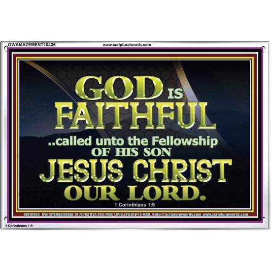 CALLED UNTO FELLOWSHIP WITH CHRIST JESUS  Scriptural Wall Art  GWAMAZEMENT10436  