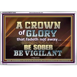 CROWN OF GLORY FOR OVERCOMERS  Scriptures Décor Wall Art  GWAMAZEMENT10440  "32X24"