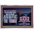 WHAT THE LORD GOD HAS PREPARE FOR THOSE WHO LOVE HIM  Scripture Acrylic Frame Signs  GWAMAZEMENT10453  "32X24"