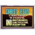 CHRIST JESUS OUR WISDOM, RIGHTEOUSNESS, SANCTIFICATION AND OUR REDEMPTION  Encouraging Bible Verse Acrylic Frame  GWAMAZEMENT10457  "32X24"