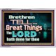 THE LORD DOETH GREAT THINGS  Bible Verse Acrylic Frame  GWAMAZEMENT10481  