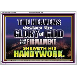 THE HEAVENS DECLARE THE GLORY OF THE LORD  Christian Wall Art Wall Art  GWAMAZEMENT10491  "32X24"