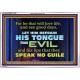 KEEP YOUR TONGUES FROM ALL EVIL  Bible Scriptures on Love Acrylic Frame  GWAMAZEMENT10497  