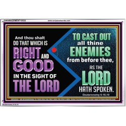 DO THAT WHICH IS RIGHT AND GOOD IN THE SIGHT OF THE LORD  Righteous Living Christian Acrylic Frame  GWAMAZEMENT10533  "32X24"