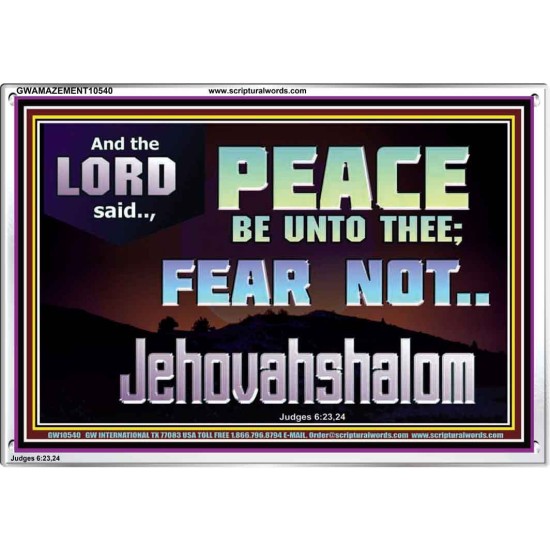 JEHOVAHSHALOM PEACE BE UNTO THEE  Christian Paintings  GWAMAZEMENT10540  