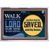 WALK IN THE NAME OF THE LORD JEHOVAH  Christian Art Acrylic Frame  GWAMAZEMENT10545  "32X24"