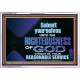 THE RIGHTEOUSNESS OF OUR GOD A REASONABLE SACRIFICE  Encouraging Bible Verses Acrylic Frame  GWAMAZEMENT10553  