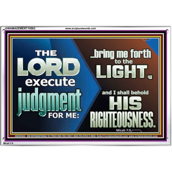 BRING ME FORTH TO THE LIGHT O LORD JEHOVAH  Scripture Art Prints Acrylic Frame  GWAMAZEMENT10563  