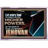 JEHOVAH ALMIGHTY THE GREATEST POWER  Contemporary Christian Wall Art Acrylic Frame  GWAMAZEMENT10568  "32X24"