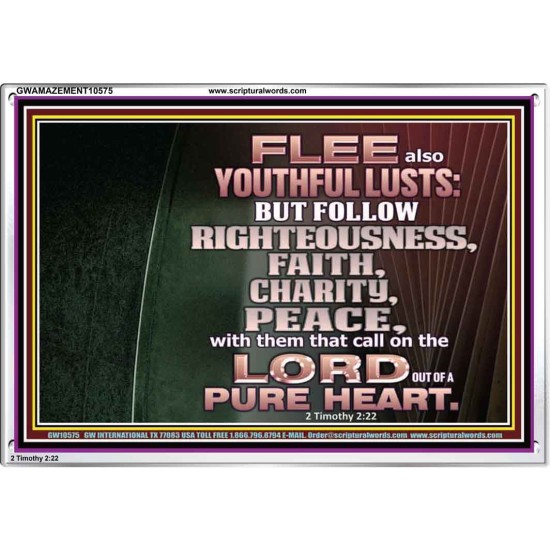 FOLLOW RIGHTEOUSNESS  Scriptural Wall Art  GWAMAZEMENT10575  