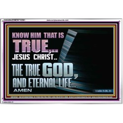 JESUS CHRIST THE TRUE GOD AND ETERNAL LIFE  Christian Wall Art  GWAMAZEMENT10581  "32X24"