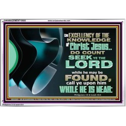 SEEK YE THE LORD WHILE HE MAY BE FOUND  Unique Scriptural ArtWork  GWAMAZEMENT10603  "32X24"
