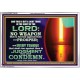 CONDEMN EVERY TONGUE THAT RISES AGAINST YOU IN JUDGEMENT  Custom Inspiration Scriptural Art Acrylic Frame  GWAMAZEMENT10616B  