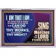 I AM THAT I AM GREAT AND MIGHTY GOD  Bible Verse for Home Acrylic Frame  GWAMAZEMENT10625  