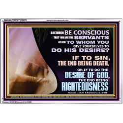 GIVE YOURSELF TO DO THE DESIRES OF GOD  Inspirational Bible Verses Acrylic Frame  GWAMAZEMENT10628B  "32X24"