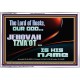 THE LORD OF HOSTS JEHOVAH TZVA'OT IS HIS NAME  Bible Verse for Home Acrylic Frame  GWAMAZEMENT10634  