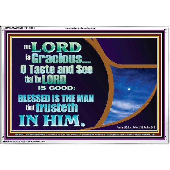 BLESSED IS THE MAN THAT TRUSTETH IN THE LORD  Scripture Wall Art  GWAMAZEMENT10641  