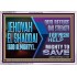 JEHOVAH  EL SHADDAI GOD ALMIGHTY OUR REFUGE AND STRENGTH  Ultimate Power Acrylic Frame  GWAMAZEMENT10713  "32X24"