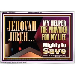 JEHOVAHJIREH THE PROVIDER FOR OUR LIVES  Righteous Living Christian Acrylic Frame  GWAMAZEMENT10714  "32X24"