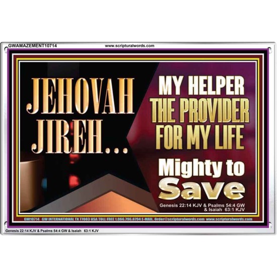 JEHOVAHJIREH THE PROVIDER FOR OUR LIVES  Righteous Living Christian Acrylic Frame  GWAMAZEMENT10714  