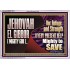 JEHOVAH EL GIBBOR MIGHTY GOD MIGHTY TO SAVE  Eternal Power Acrylic Frame  GWAMAZEMENT10715  "32X24"