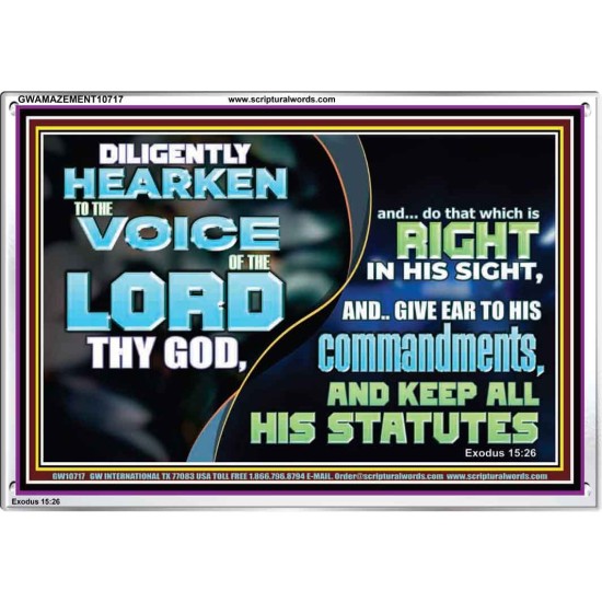 DILIGENTLY HEARKEN TO THE VOICE OF THE LORD THY GOD  Children Room  GWAMAZEMENT10717  