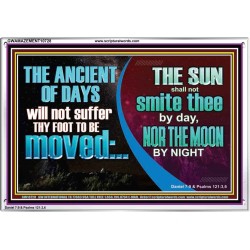 THE ANCIENT OF DAYS WILL NOT SUFFER THY FOOT TO BE MOVED  Scripture Wall Art  GWAMAZEMENT10728  "32X24"