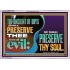 THE ANCIENT OF DAYS SHALL PRESERVE THEE FROM ALL EVIL  Scriptures Wall Art  GWAMAZEMENT10729  "32X24"