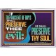 THE ANCIENT OF DAYS SHALL PRESERVE THEE FROM ALL EVIL  Scriptures Wall Art  GWAMAZEMENT10729  