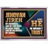 JEHOVAH JIREH OUR GOODNESS FORTRESS HIGH TOWER DELIVERER AND SHIELD  Scriptural Acrylic Frame Signs  GWAMAZEMENT10747  "32X24"