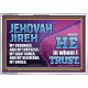 JEHOVAH JIREH OUR GOODNESS FORTRESS HIGH TOWER DELIVERER AND SHIELD  Encouraging Bible Verses Acrylic Frame  GWAMAZEMENT10750  