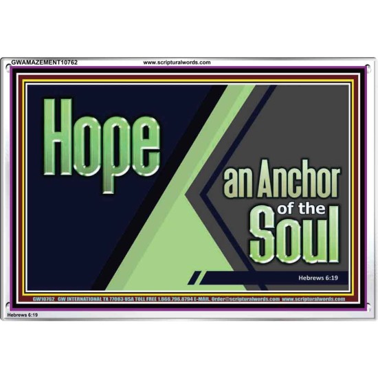 HOPE AN ANCHOR OF THE SOUL  Christian Paintings  GWAMAZEMENT10762  