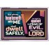 WHOSO HEARKENETH UNTO THE LORD SHALL DWELL SAFELY  Christian Artwork  GWAMAZEMENT10767  "32X24"