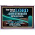 THE VOICE OF THE LORD GIVE STRENGTH UNTO HIS PEOPLE  Contemporary Christian Wall Art Acrylic Frame  GWAMAZEMENT10795  "32X24"