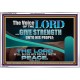 THE VOICE OF THE LORD GIVE STRENGTH UNTO HIS PEOPLE  Contemporary Christian Wall Art Acrylic Frame  GWAMAZEMENT10795  