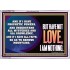 WITHOUT LOVE A VESSEL IS NOTHING  Righteous Living Christian Acrylic Frame  GWAMAZEMENT11765  "32X24"