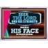 SEEK THE LORD HIS STRENGTH AND SEEK HIS FACE CONTINUALLY  Ultimate Inspirational Wall Art Acrylic Frame  GWAMAZEMENT12017  "32X24"