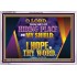 THOU ART MY HIDING PLACE AND SHIELD  Bible Verses Wall Art Acrylic Frame  GWAMAZEMENT12045  "32X24"