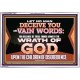 LET NO MAN DECEIVE YOU WITH VAIN WORDS  Scripture Art Work Acrylic Frame  GWAMAZEMENT12057  
