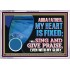 MY HEART IS FIXED I WILL SING AND GIVE PRAISE EVEN WITH MY GLORY  Christian Paintings Acrylic Frame  GWAMAZEMENT12082  "32X24"