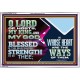 BLESSED IS THE MAN WHOSE STRENGTH IS IN THEE  Acrylic Frame Christian Wall Art  GWAMAZEMENT12102  