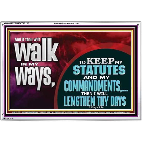 KEEP MY STATUTES AND MY COMMANDMENTS  Custom Wall Scripture Art  GWAMAZEMENT12125  