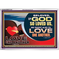 LOVE ONE ANOTHER  Custom Contemporary Christian Wall Art  GWAMAZEMENT12129  "32X24"