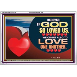 BELOVED IF GOD SO LOVED US  Custom Biblical Paintings  GWAMAZEMENT12130  "32X24"