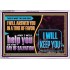 I WILL ANSWER YOU IN A TIME OF FAVOUR  Unique Bible Verse Acrylic Frame  GWAMAZEMENT12143  "32X24"